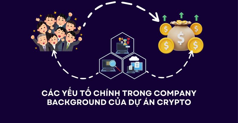 Đâu là yếu tố chính trong Company Background của dự án Crypto?